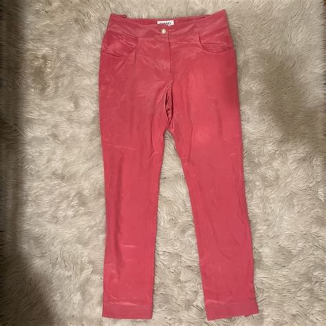 chanel pink pants.